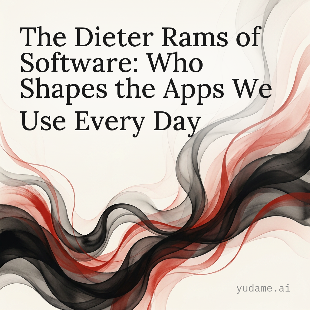 The Dieter Rams of Software: Who Shapes the Apps We Use Every Day